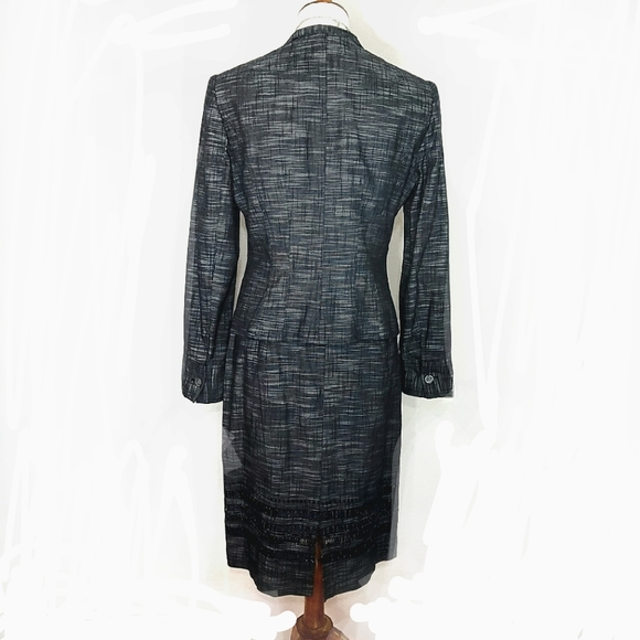 Luxury Designer Classic Kate Unger Evening Cocktail Power Suit Skirt Jacket Set - Picture 3 of 12